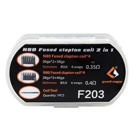 N80 Fused Clapton Coil 2 In 1 - Geekvape