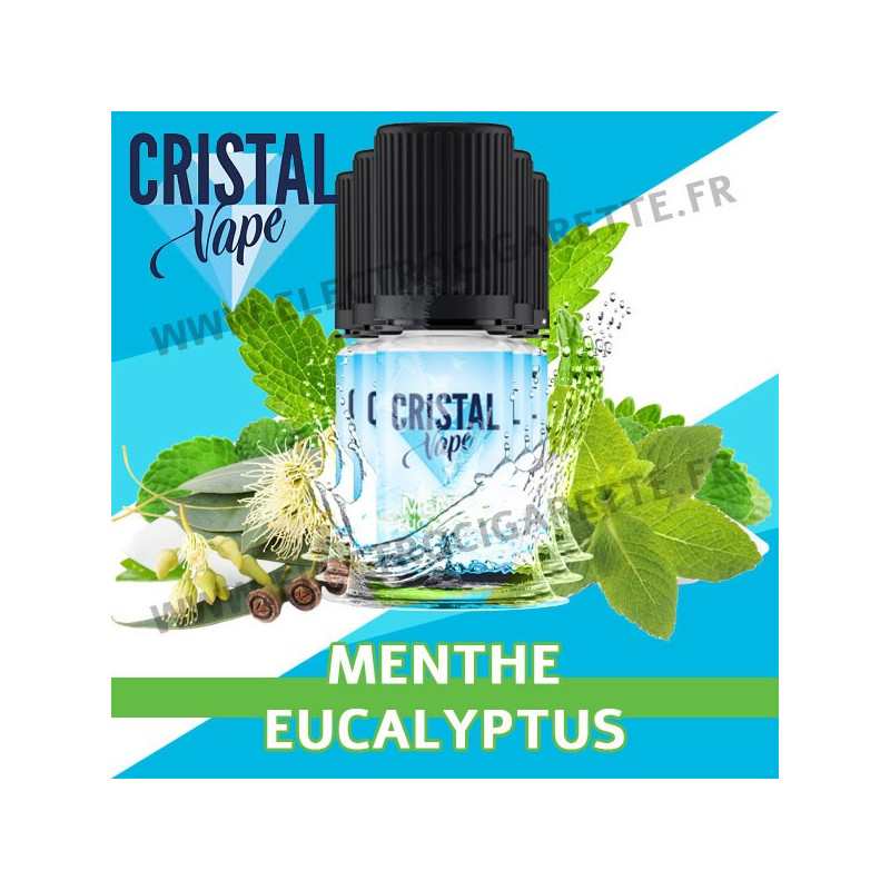 Pack de 5 x Menthe Eucalyptus - Cristal Vapes - 10ml