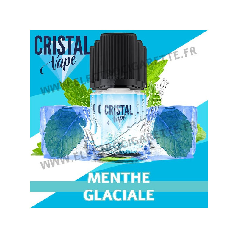 Pack de 5 x Menthe Glaciale - Cristal Vapes - 10ml