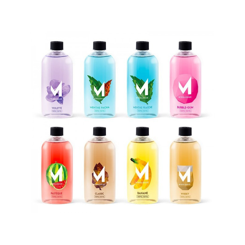 Coffret Original Mixologue - 8 x 30ml 00mg - DiY - Flacons