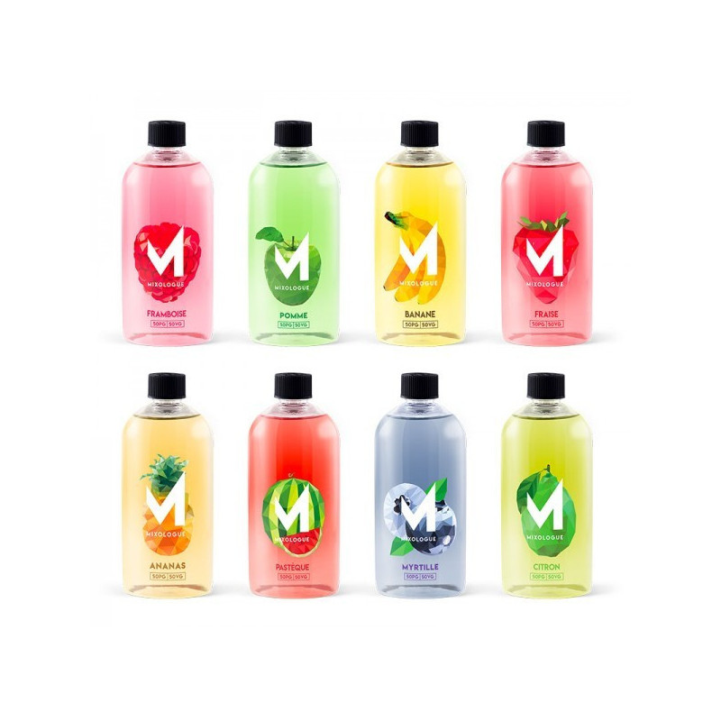 Coffret Fruité Mixologue - 8 x 30ml 00mg - DiY - Flacons