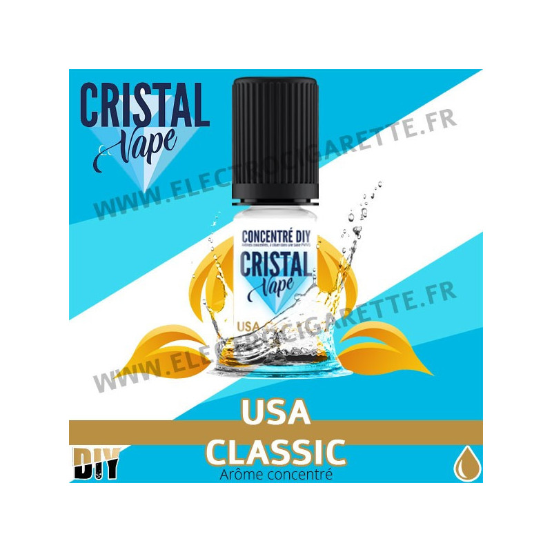 USA Classic - Arôme concentré - Cristal Vapes - 10ml - DiY