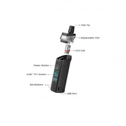 Kit Target PM80 2000mAh 4ml - Vaporesso vue eclatee