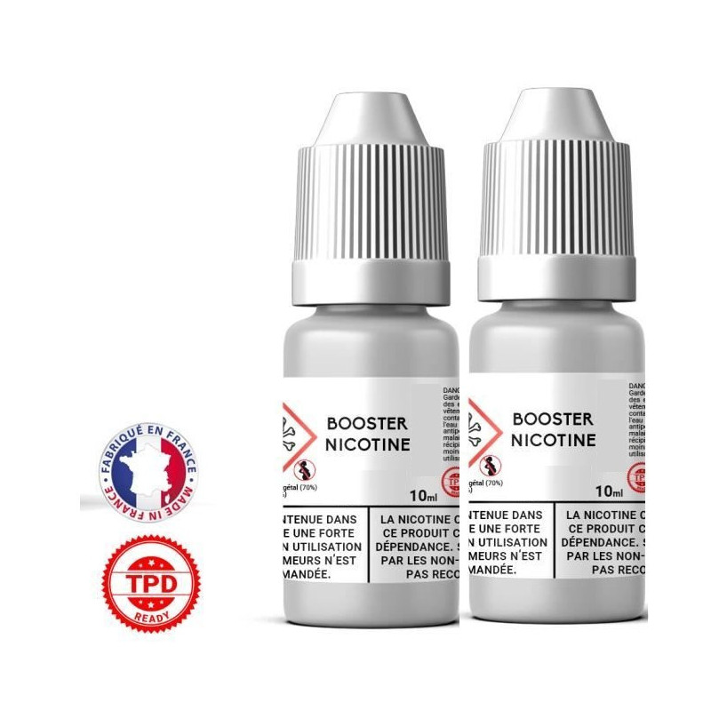 Pack 2 booster 10ml pour avoir 3 mg de nicotine pour 100ml