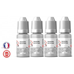 Pack 4 x boosters 10ml pour avoir 6 mg de nicotine pour 100ml