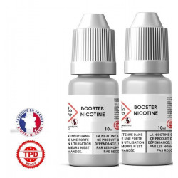 Pack 2 booster 10ml pour avoir 3 mg de nicotine pour 100ml