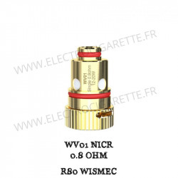 Pack de 5 x résistances WV01 0.8 Ohm NiCr R80 Wismec