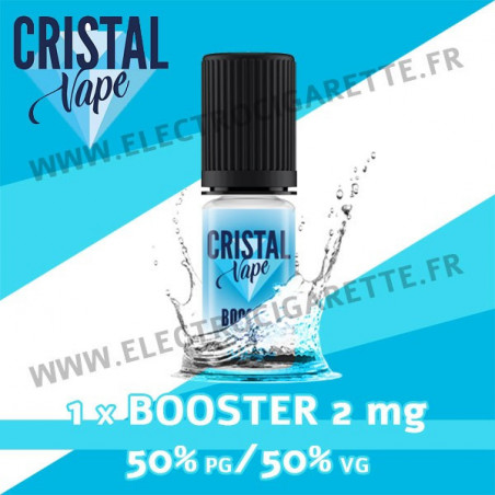 Pack 1 booster 10ml pour avoir 2 mg de nicotine pour 100ml - Cristal Vape