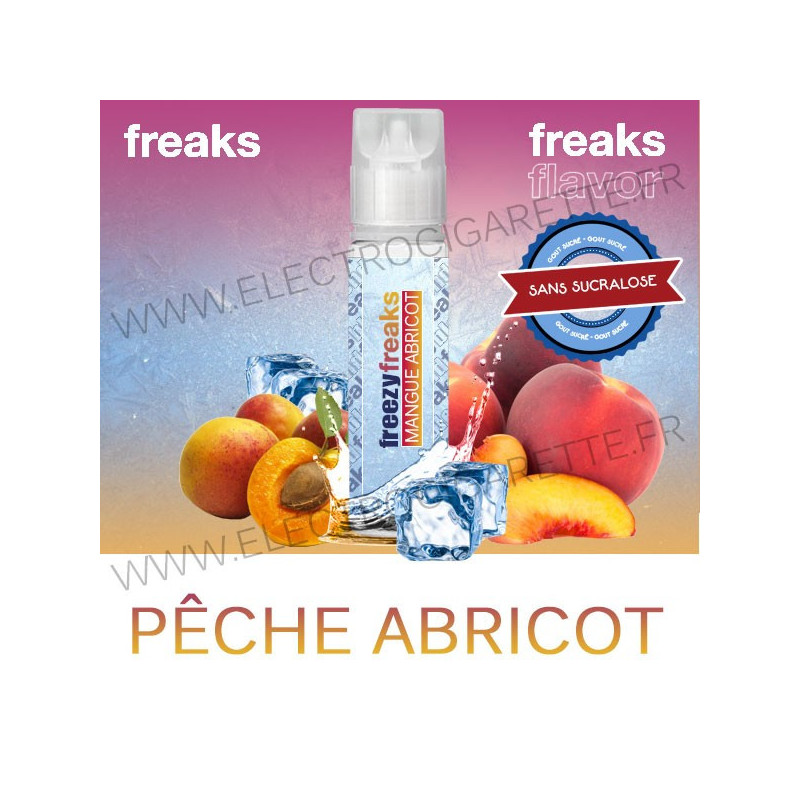 Pêche Abricot - Freezy Freaks - ZHC 50ml - Sans sucralose