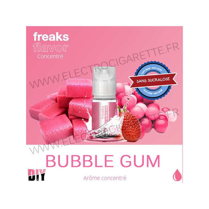 Bubble Gum - Freaks - 30 ml - Arôme concentré DiY - Sans sucralose