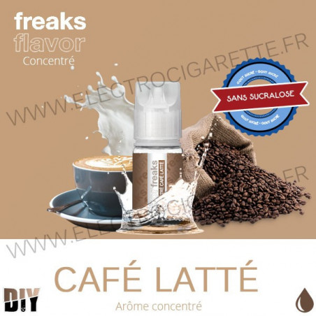 Café Latté - Freaks - 30 ml - Arôme concentré DiY - Sans sucralose