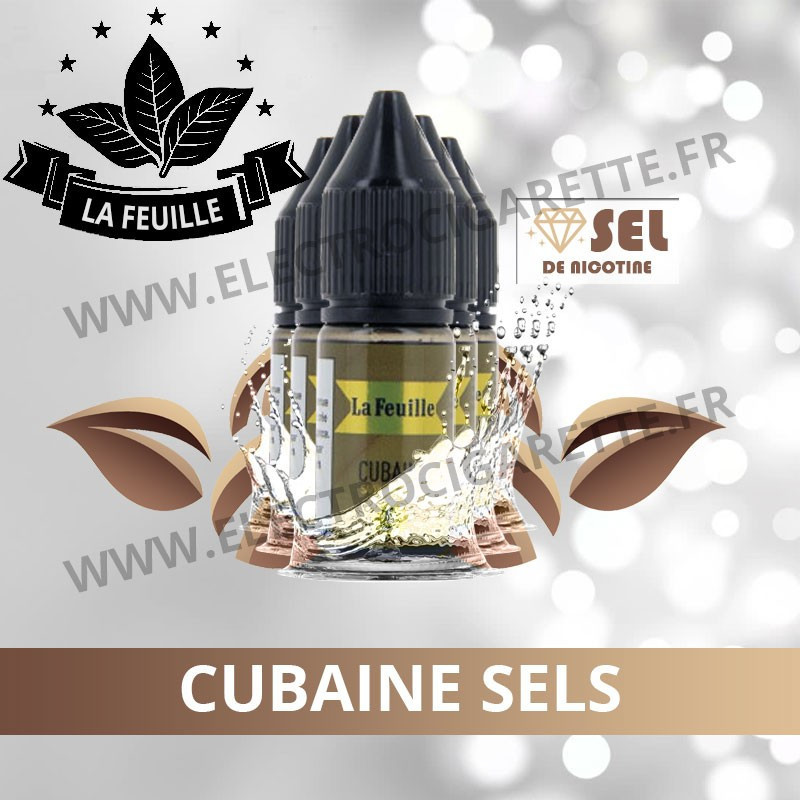 Pack de 5 x Cubaine Sels NicoSoft - La Feuille - 10ml