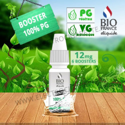 Pack 6 boosters 10ml pour avoir 12 mg de nicotine pour 100ml - Bio France - 100% PG
