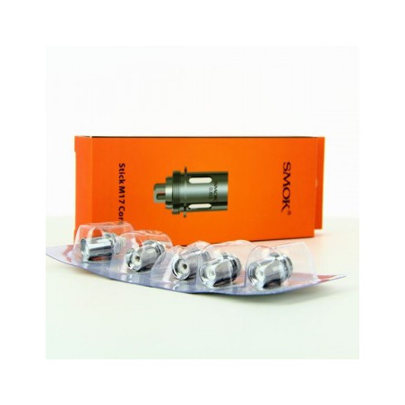 Pack de 5 x résistances Dual 0.6ohm M17 Smok