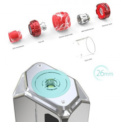 Kit Lexicon 235W avec Ello Duro 6.5ml - Eleaf - vue eclatee