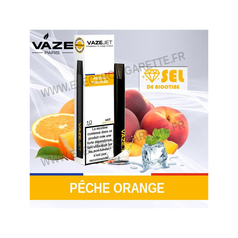 Pêche Orange - VazeJet - Cigarette électronique