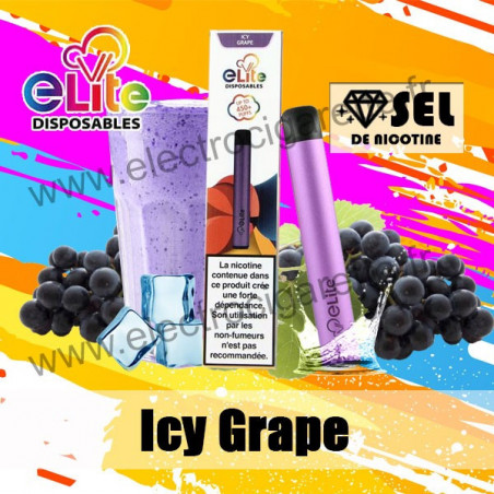 Elite Pod à Usage Unique - Icy Grape Halo - 20mg Sel de Nicotine