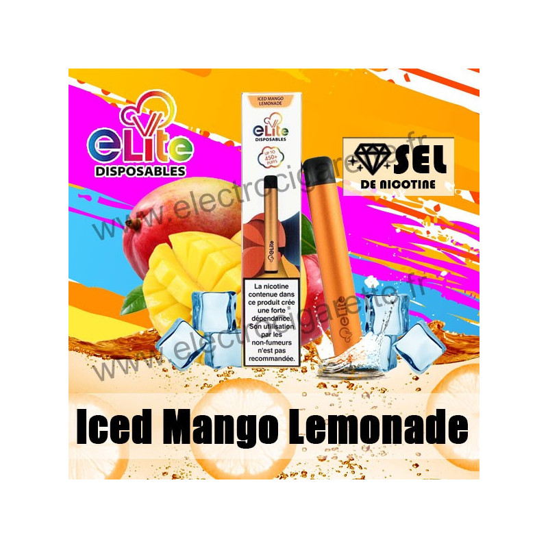 Elite Pod à Usage Unique - Iced Mango Lemonade Halo - 20mg Sel de Nicotine
