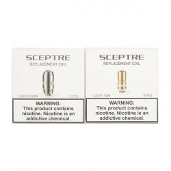 Pack de 5 x résistances Pod Sceptre 0.5 ou 1.2 Ohm - Innokin - Boite