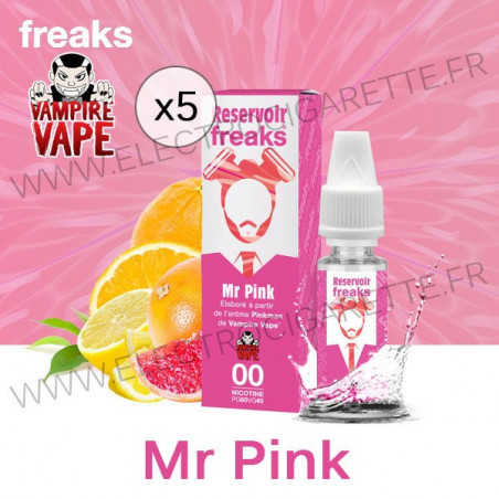 Pack de 5 x Mr Pink - Réservoir Freaks - 5x10 ml