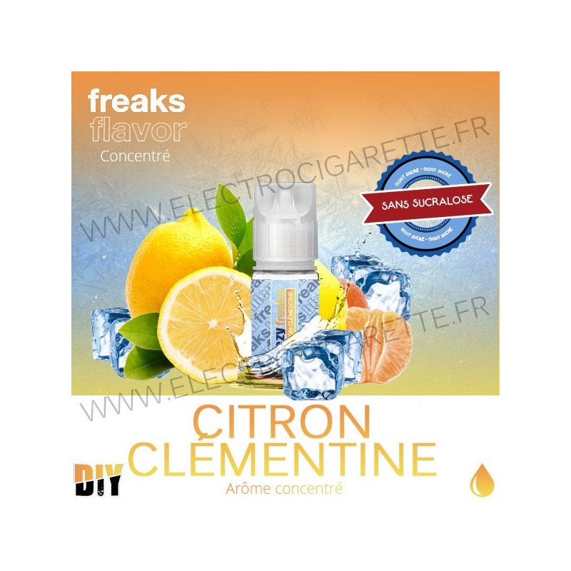 Citron Clémentine - Freezy Freaks - 30 ml - Arôme concentré DiY - Sans sucralose