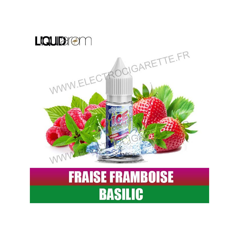 Fraise Framboise Basilic - Ice Cool - Liquid'Arom - 10ml