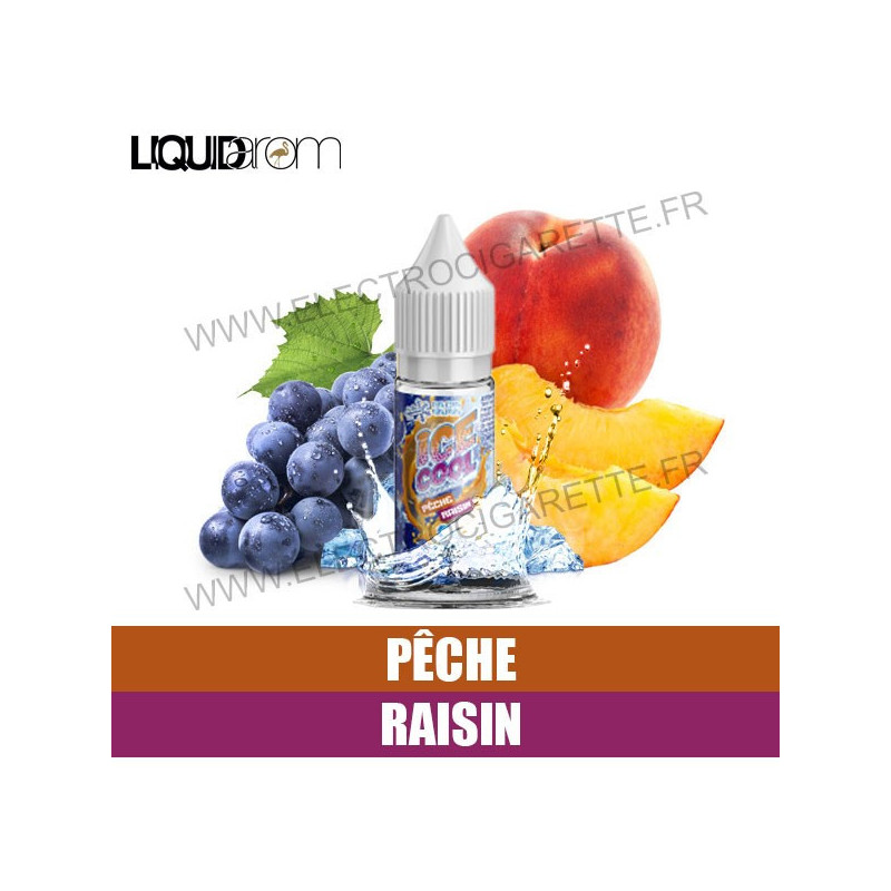 Pêche Raisin - Ice Cool - Liquid'Arom - 10ml