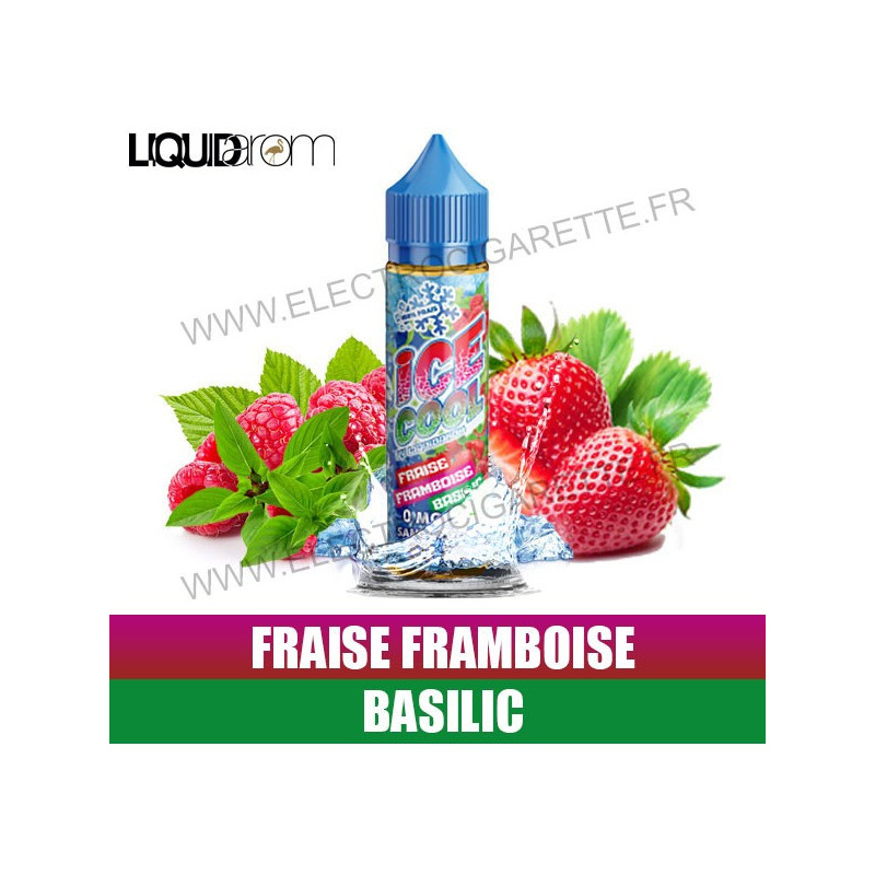 Fraise Framboise Basilic - Ice Cool - LiquidArom - ZHC 50 ml