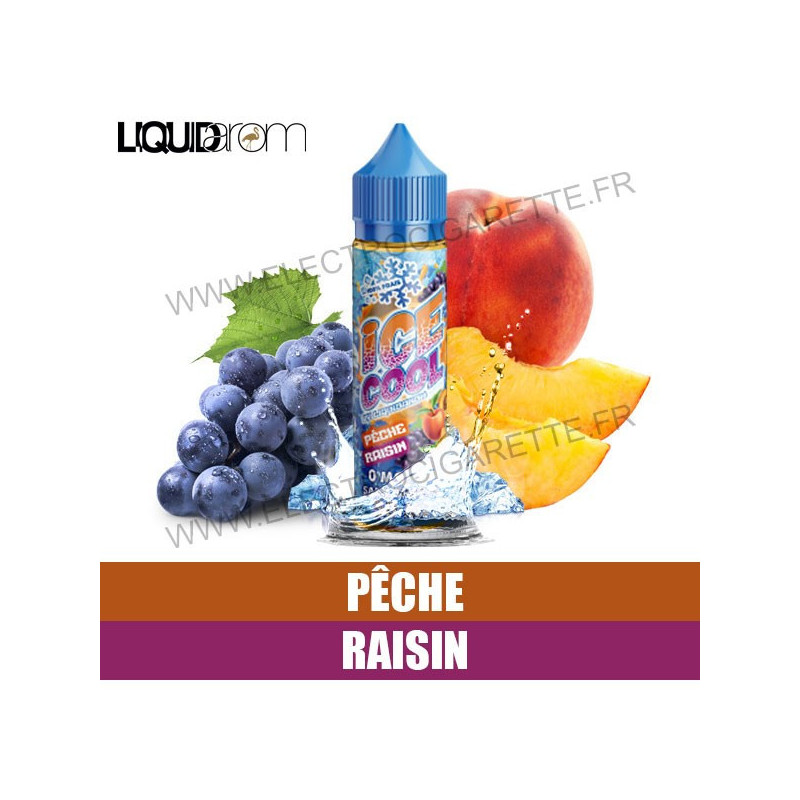 Pêche Raisin - Ice Cool - LiquidArom - ZHC 50 ml