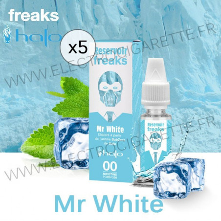 Pack de 5 x Mr White - Réservoir Freaks - 10 ml