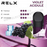 Cartouche Pod Pré-remplis - Violet Acidulé - Raisin - Infos - Relx