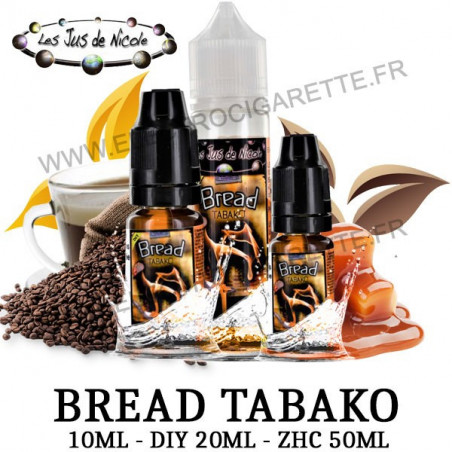 Bread Tabako - Les Jus de Nicole - 10ml - DiY - ZHC 50ml
