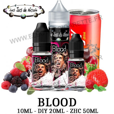 Blood - Les Jus de Nicole - 10ml - DiY - ZHC 50ml