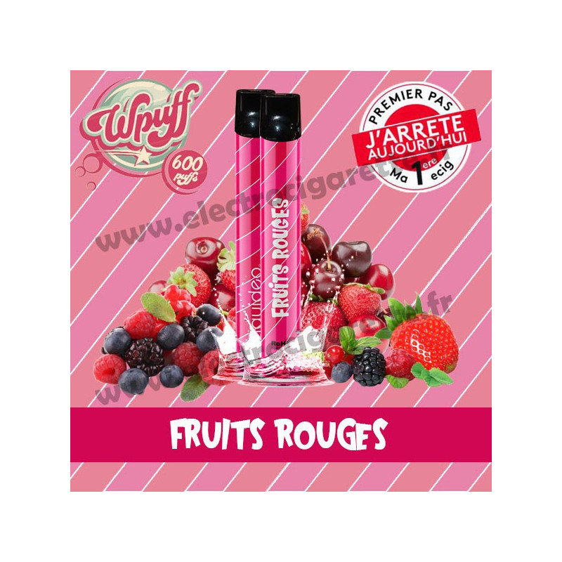 Fruits Rouges - Wpuff - Vape Pen - Cigarette jetable