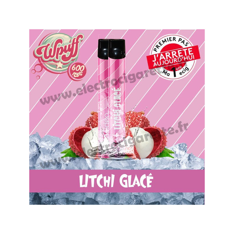 Litchi Glacé - Wpuff - Vape Pen - Cigarette jetable