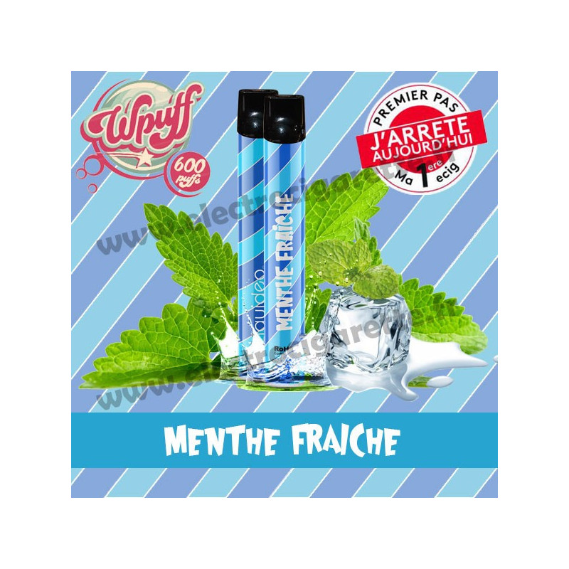 Menthe Fraîche - Wpuff - Vape Pen - Cigarette jetable