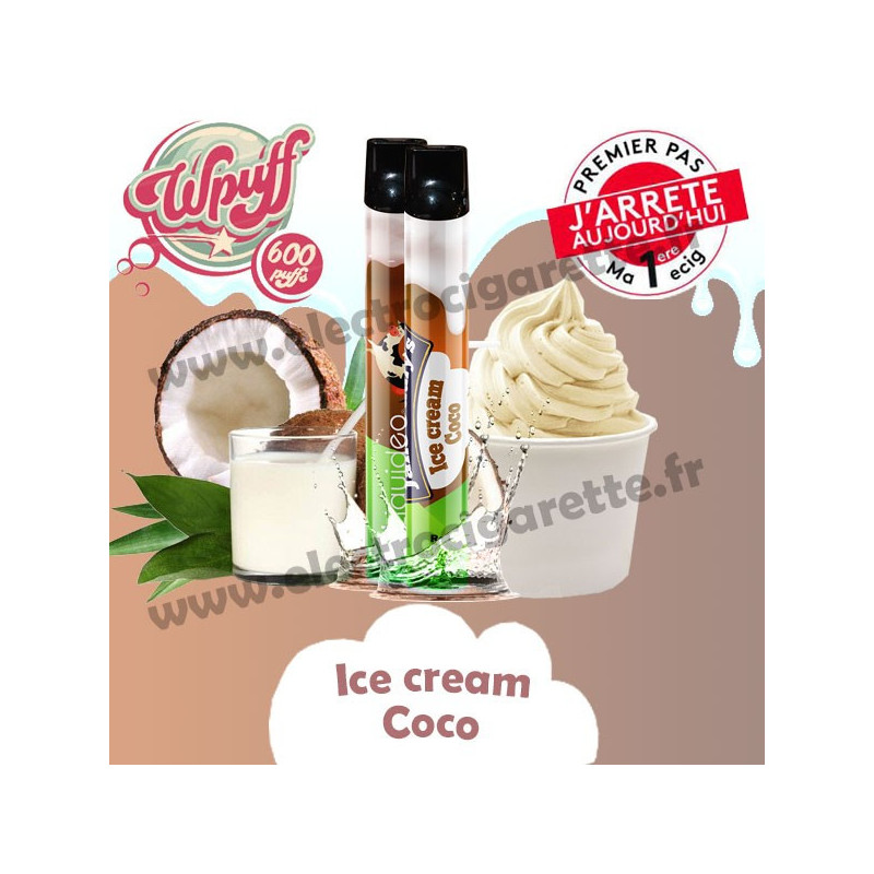 Ice Cream Coco - Wpuff - Vape Pen - Cigarette jetable