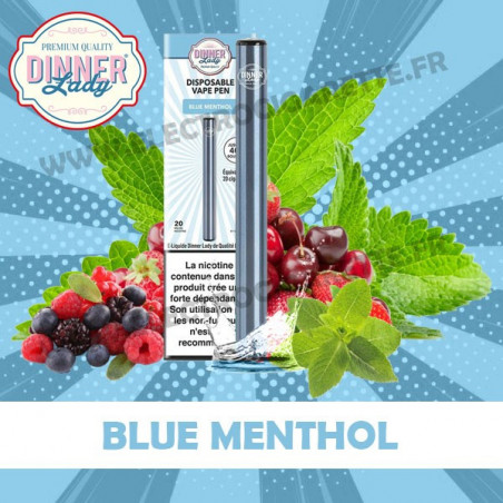 Blue Menthol - Dinner Lady - Vape Pen - Cigarette jetable