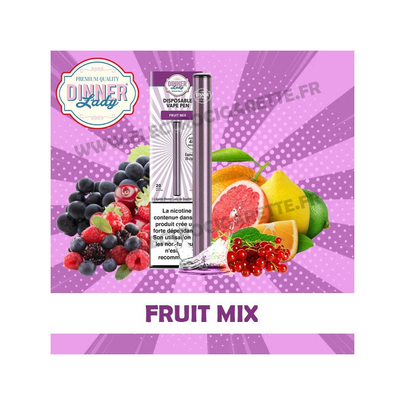 Fruit Mix - Dinner Lady - Vape Pen - Cigarette jetable