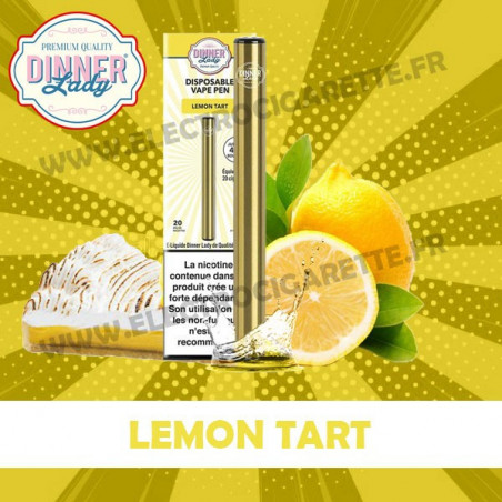 Lemon Tart - Dinner Lady - Vape Pen - Cigarette jetable