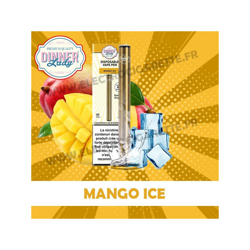 Mango Ice - Dinner Lady - Vape Pen - Cigarette jetable
