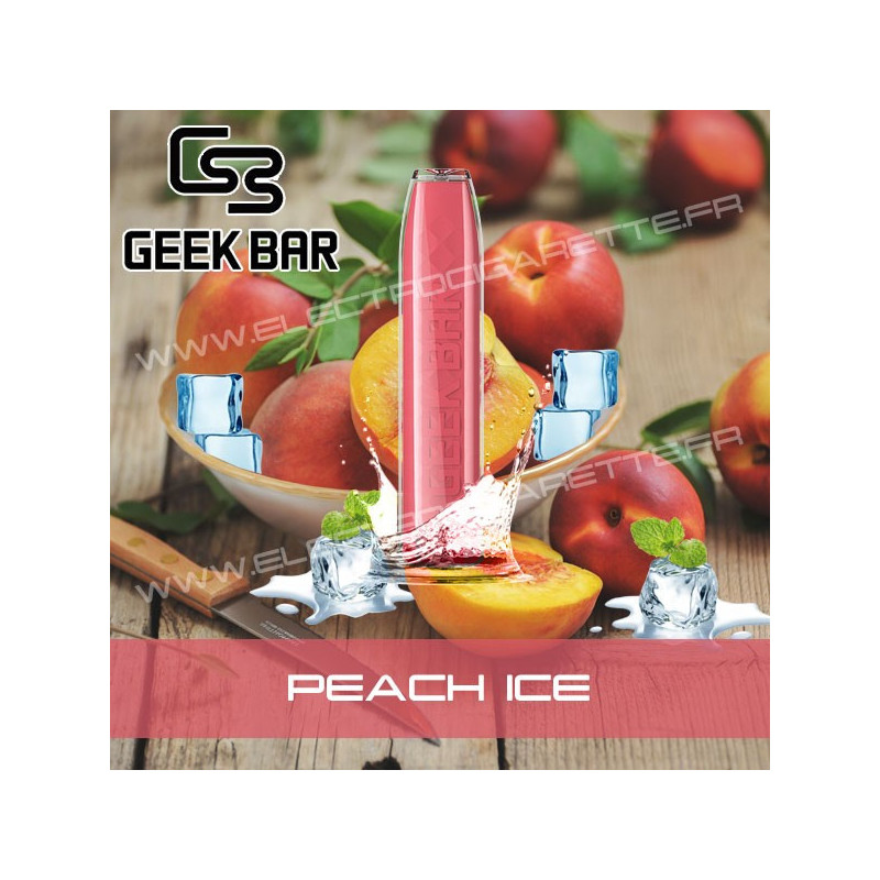 Peach Ice - Geek Bar - Geek Vape - Vape Pen - Cigarette jetable