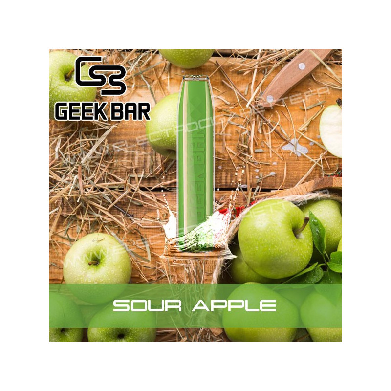 Sour Apple - Geek Bar - Geek Vape - Vape Pen - Cigarette jetable