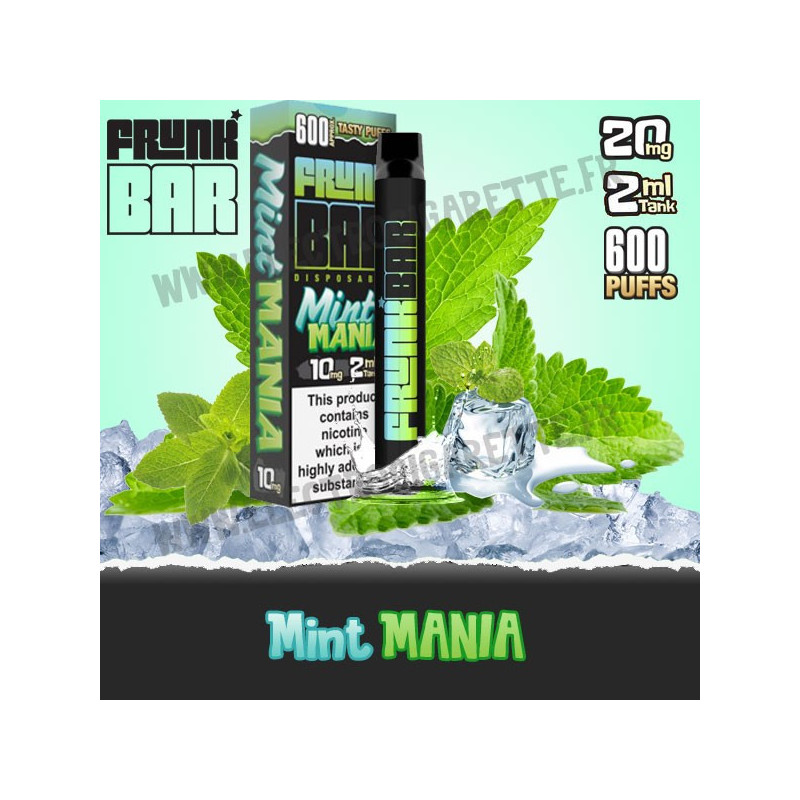 Mint Mania - Frunk Bar - Cigarette jetable