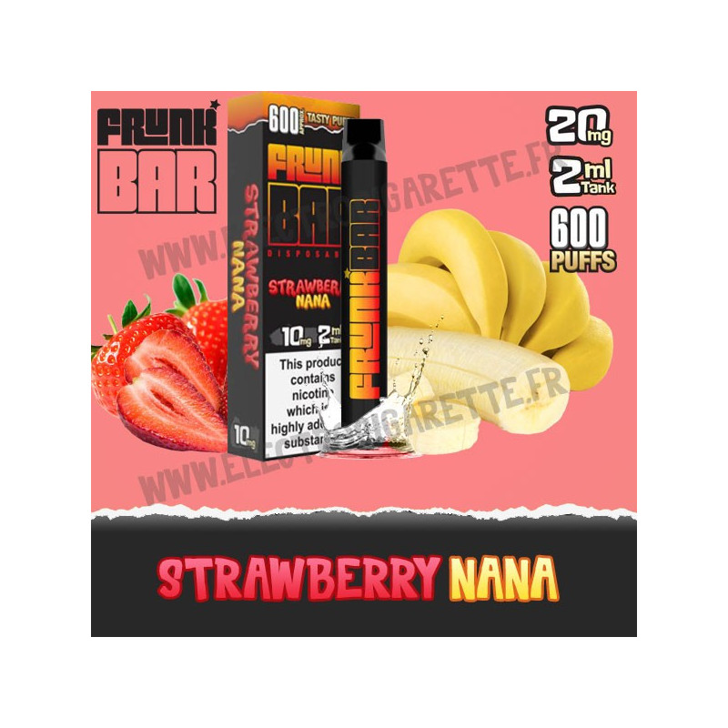 Strawberry Nana - Frunk Bar - Vape Pen - Cigarette jetable