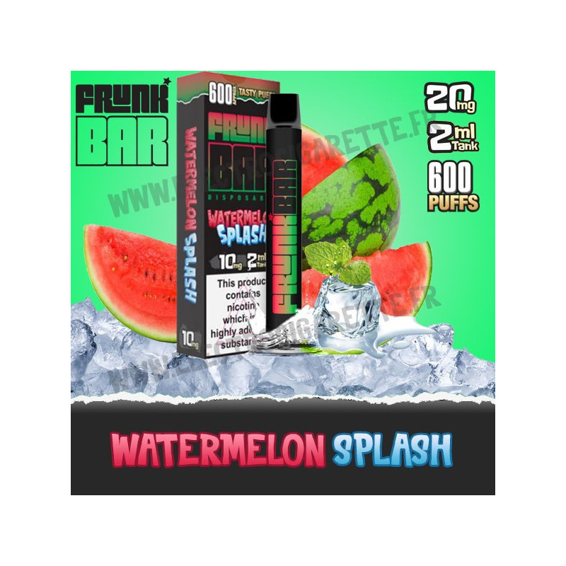 Watermelon Splash - Frunk Bar - Vape Pen - Cigarette jetable