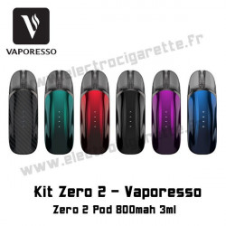 Kit Zero 2 Pod - 800mah - 3ml - Vaporesso - Toutes les couleurs