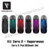 Kit Zero 2 Pod - 800mah - 3ml - Vaporesso - Toutes les couleurs