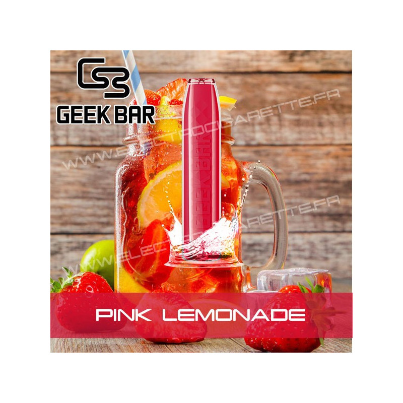 Pink Lemonade - Geek Bar - Geek Vape - Vape Pen - Cigarette jetable