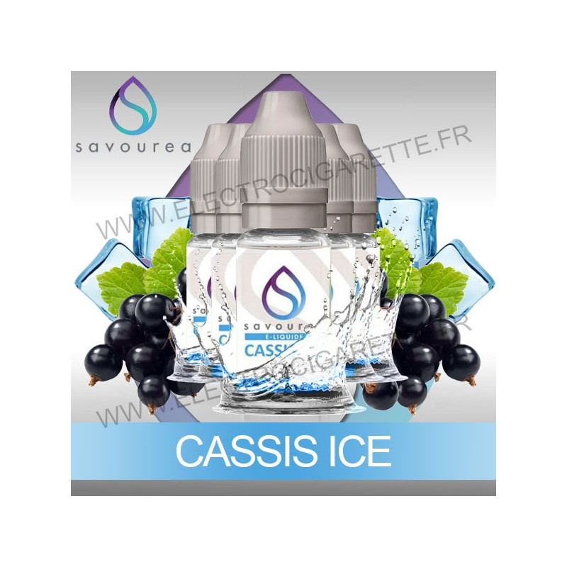Pack 5 flacons 10 ml Cassis Ice - Savourea